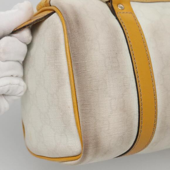 GUCCI GG Supreme Hand Bag Pvc White Gold - Picture 14 of 16